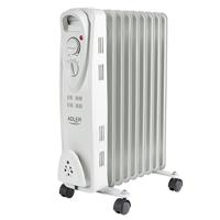 Adler AD 7808 electrische verwarming Binnen Wit 2000 W Olie elektrisch verwarmingstoestel