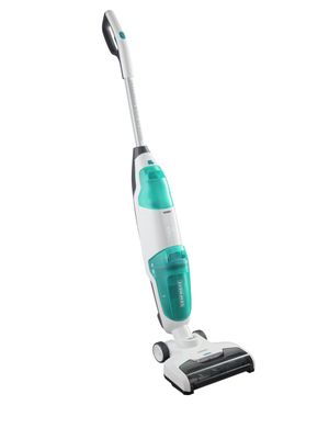 Leifheit Regulus Aqua PowerVac Steelstofzuiger Batterij/Accu Droog en nat Schuim Zakloos Blauw, Grijs, Wit
