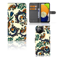 Wallet Case Samsung Galaxy A03 Barok Flower - thumbnail