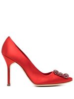 Manolo Blahnik escarpins Hangisi à boucle ornementée - Rouge