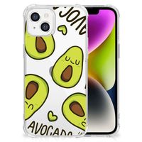 iPhone 14 Stevig Bumper Hoesje Avocado Singing - thumbnail