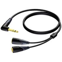 Procab CLA720 Classic 1.5 meter stereo jack naar 2x stereo  jack