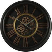 Wandklok Grant tandwiel zwart - Ø 52cm - Metaal