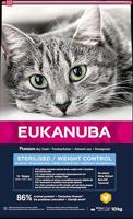 EUKANUBA Sterilised kattenvoer met kip - vetarm premium droogvoer voor gewichtscontrole bij gesteriliseerde katten van 1 jaar, 10 kg