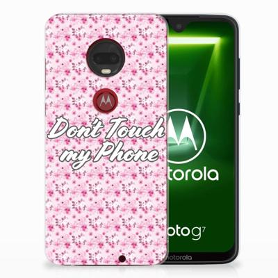 Motorola Moto G7 | G7 Plus Silicone-hoesje Flowers Pink DTMP