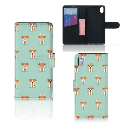 Xiaomi Redmi 7A Telefoonhoesje met Pasjes Pups Xiaomi Redmi 7A Telefoonhoesje met Pasjes Pups