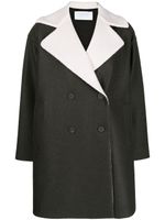 Harris Wharf London manteau oversize à boutonnière croisée - Vert