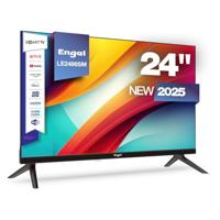 Engel LE2486SM Smart LED TV, 61 cm (24 inch), HD Ready, VIDAA-besturingssysteem, Netflix, Disney+, frameloos design, Dolby Audio - 3 HDMI, 2 USB