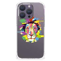 iPhone 15 Pro Stevig Bumper Hoesje Lion Color - thumbnail