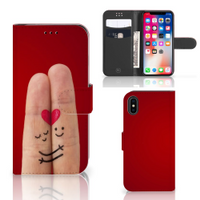 Apple iPhone X | Xs Wallet Case met Pasjes Liefde - Origineel Romantisch Cadeau