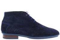 Floris van Bommel 20440/28 navy print donkerblauw 