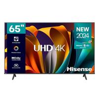 Hisense TV 65 inch 4K Ultra HD 65A6N Smart TV VIDAA U7, Dolby Vision, HDR 10+, DTS Virtual: X, Game Mode, Alexa Built-in, VIDAA Voice, DVB-T2/S2 HEVC 10 Tuner, Lativù 4K