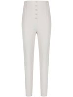 Philosophy Di Lorenzo Serafini pantalon en coton stretch à taille haute - Gris