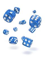 Oakie Doakie Dice D6 Dice 12 mm Speckled - Blue (36)