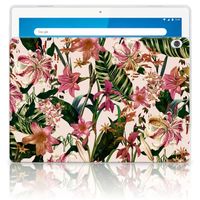 Lenovo Tab M10 Siliconen Hoesje Flowers - thumbnail