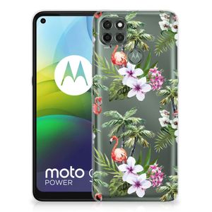 Motorola Moto G9 Power TPU Hoesje Flamingo Palms