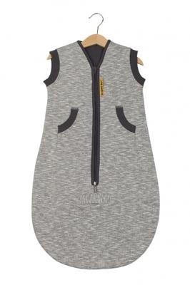 Pericles slaapzak Nero junior mouwloos 70 cm grijs/zwart Pericles slaapzak Nero junior mouwloos 70 cm grijs/zwart