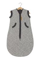Pericles slaapzak Nero junior mouwloos 70 cm grijs/zwart