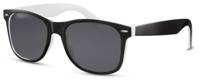 CWI zonnebril heren wayfarer zwart wit/smoke (CWI2501)