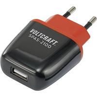 VOLTCRAFT SPAS-2100 USB-oplader 10.5 W Thuis Uitgangsstroom (max.) 2100 mA Aantal uitgangen: 1 x USB Automatische detec