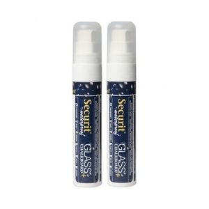 2x Witte watervaste krijtstiften platte punt 7-15 mm   -