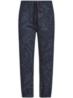 ETRO pantalon de jogging à motif cachemire - Bleu - thumbnail