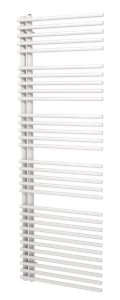 Vipera Nevada enkele handdoekradiator 60 x 180 cm centrale verwarming hoogglans wit zijaansluiting 970W