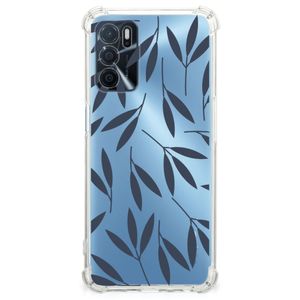 OPPO A16 | A16s | A54s Case Leaves Blue