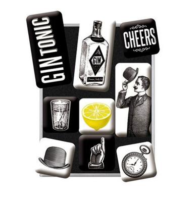 Cheers Gin Tonic Magneet Set