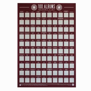 Gift Republic Scratch Poster - 100 Albums
Gift Republic Kraskaart Poster - 100 Albums