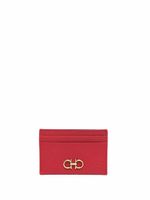 Ferragamo porte-cartes Gancini en cuir - Rouge