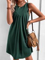 Casual Plain Dress With No