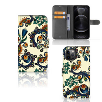 Wallet Case Apple iPhone 12 Pro Max Barok Flower - thumbnail