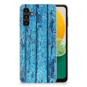 Samsung Galaxy A13 | A04s Bumper Hoesje Wood Blue