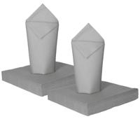 Feest servetten - 40x - zilver - 3 laags - 33 x 33 cm