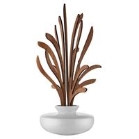 Alessi The Five Season MW64 4S W kamerdiffuser van porselein, bladeren van mahonie, wit