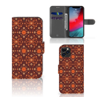 Apple iPhone 11 Pro Telefoon Hoesje Batik Brown