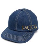 Patou casquette en jean à logo brodé - Bleu