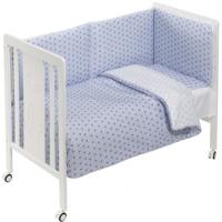 Interbaby ledikant met bedtextiel Monet 125 x 93 cm