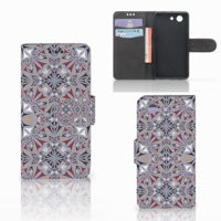 Sony Xperia Z3 Compact Bookcase Flower Tiles