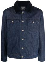 DONDUP veste boutonnée à col en polaire - Bleu