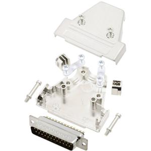 TRU COMPONENTS TCTRIM25DMPK 7709664 D-sub male connectorset 180 ° Aantal polen: 25 Soldeerkelk 1 stuk(s)