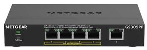 Netgear GS305PP Unmanaged Gigabit Ethernet (10/100/1000) Power over Ethernet (PoE) Zwart