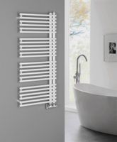 Aqualine Tubini handdoekradiator 50x113cm 529W wit - thumbnail