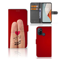 OnePlus Nord N100 Wallet Case met Pasjes Liefde - Origineel Romantisch Cadeau - thumbnail