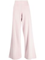 Pringle of Scotland pantalon en maille à taille haute - Rose - thumbnail