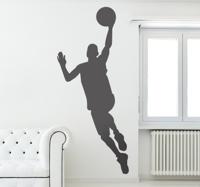 Sticker Schaduw Basketballer Dunk