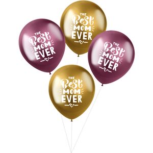 Shimmer Ballonnen &apos;Best Mom Ever&apos; (4st)