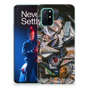 OnePlus 8T Siliconen Hoesje met foto Badges