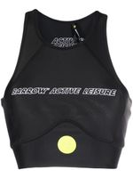 BARROW brassière de sport à logo imprimé - Noir - thumbnail